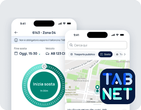 schermata dell'app tabnet